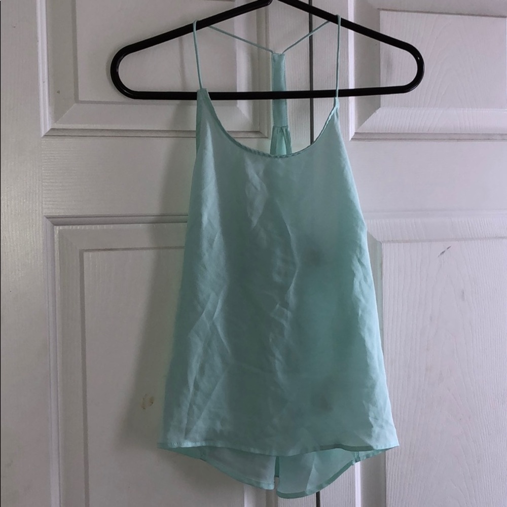 Mint racer back top